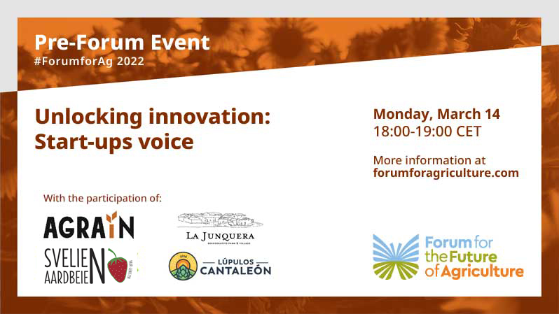 2022 ForumforAg | Pre-Forum Event 4 Unlocking innovation – Start-ups voice video iamge