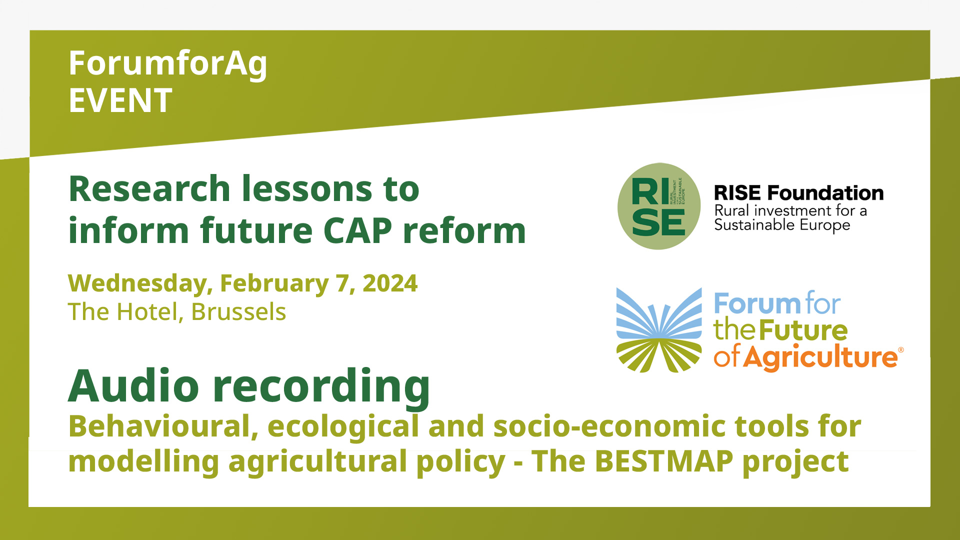 2024 Research lessons to inform future CAP reform – The BESTMAP project video image